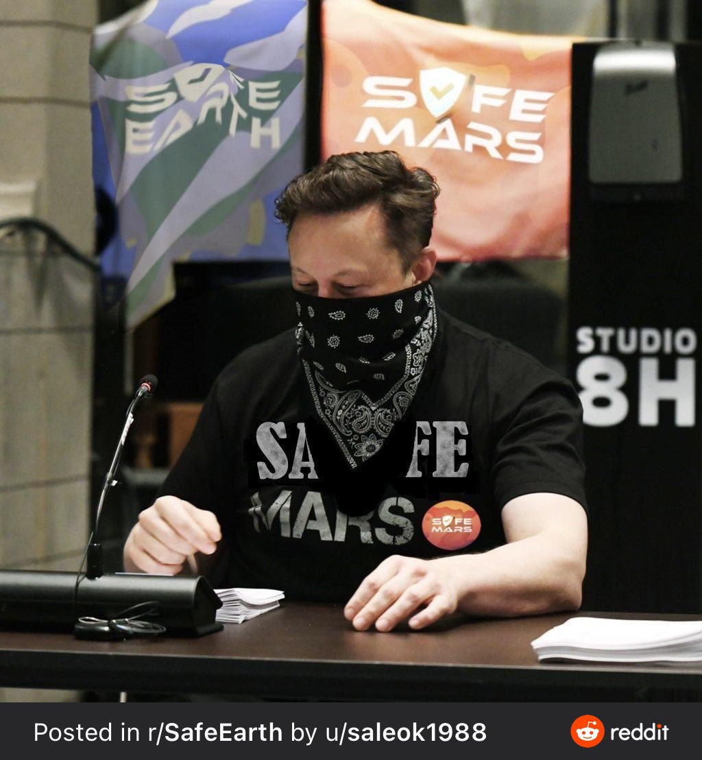 NeonGods2020's tweet photo. @elonmusk endorses SafeEarth and SafeMars as a green alternative to Bitcoin #safeearth #safemars #safemoon #moonshot #fullsend https://t.co/iuwteLujaE
