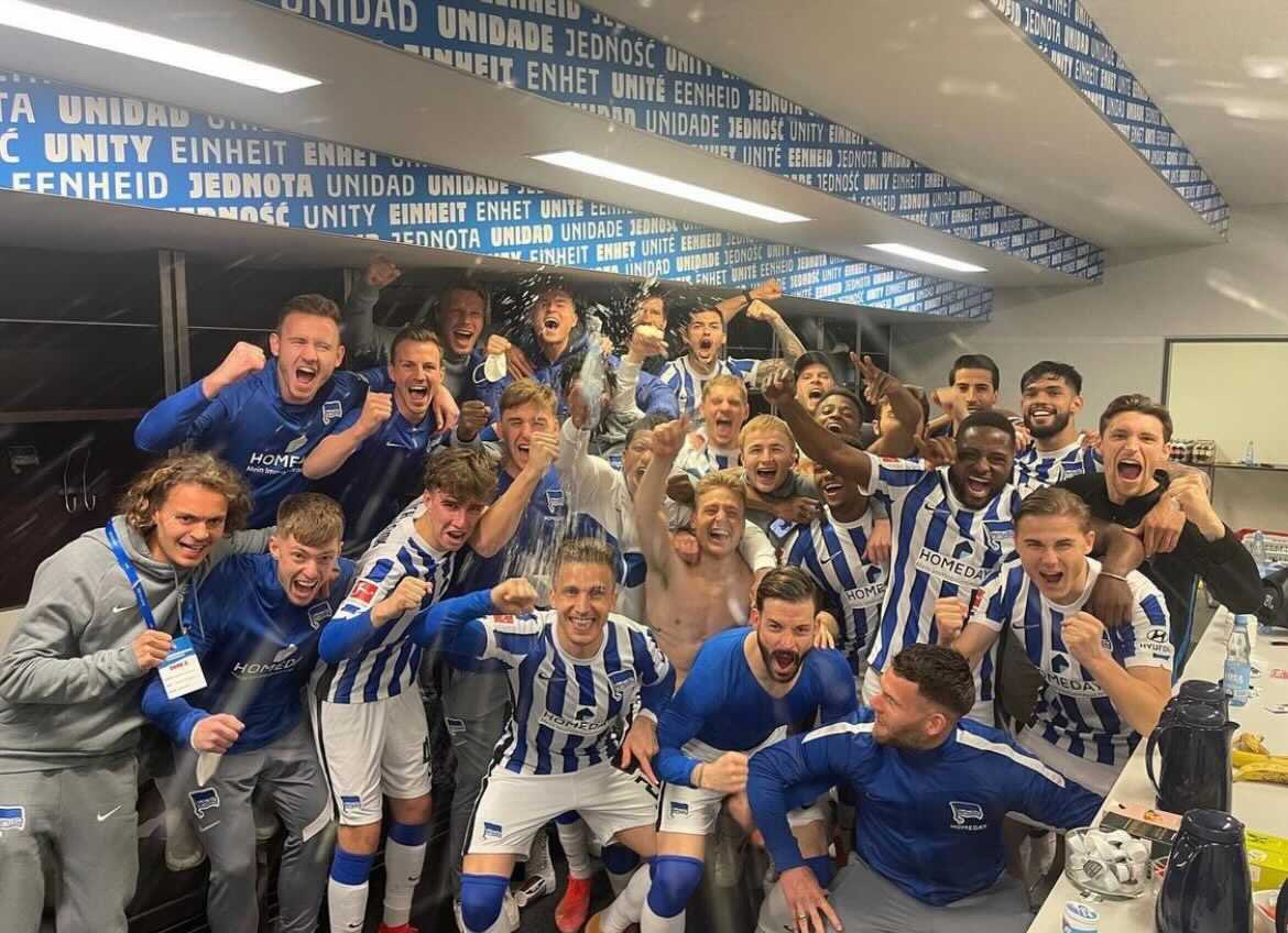 MatteoGuendouzi's tweet image. Proud of what you’ve done guys, for the club and the fans 🔵⚪️ #HaHoHe @HerthaBSC