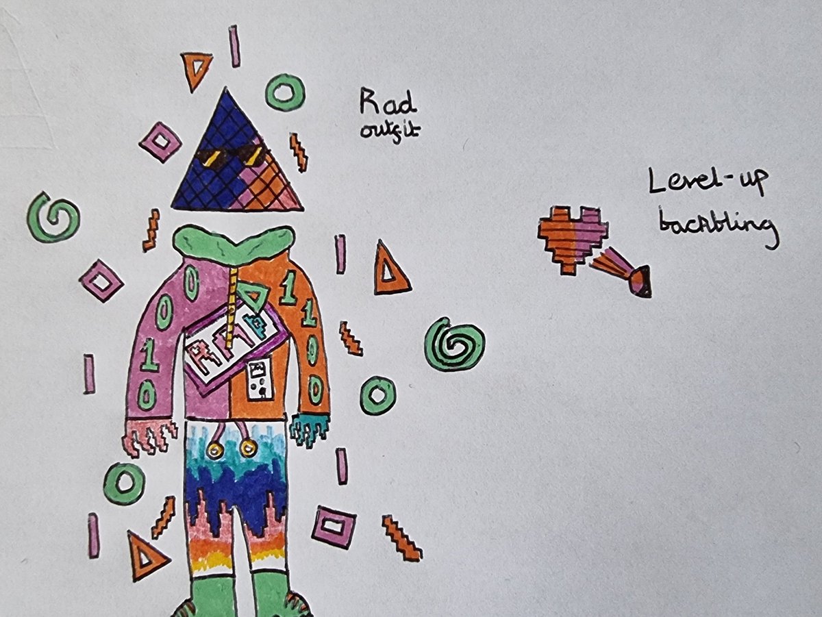My 10yo son, Arthur, putting his creative heart into his <a href="/FortniteGame/">FortniteGame</a> concept skin 😊