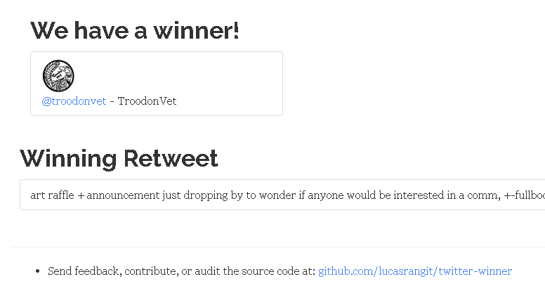congratulate the winner <a href="/troodonvet/">TroodonVet (Comms open on VGen)</a> ! thank you all who entered the raffle :D