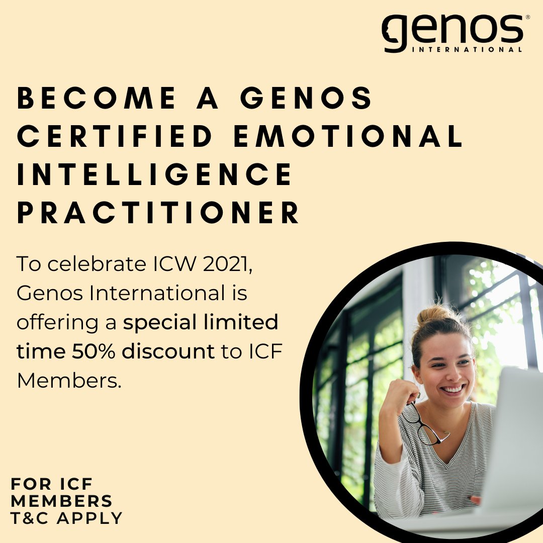 Join the Genos International Community of Emotional Intelligence Practitioners. For a limited time, access a 50% discount on upcoming Genos Certification programs. 
Register your interest at the following link.
https://t.co/0JGYZCbRG6 https://t.co/f2JyWkSO2H