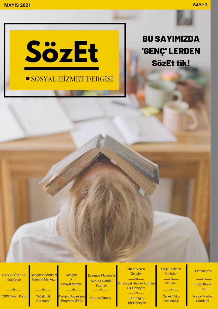 Beklenen Gün Geldi 🙋‍♀️🙋‍♂️

SözEt Dergi 3. Sayısı Çıktı 💃🕺🏽

Dergimiz 👇🏻
sozetdergi.com 
.
.
.
.
.
#SosyalHizmet #Birlik #Beraberlik #Etik #Psikoloji #Psikolojikdanismanlik #Sosyoloji #ÇocukGelişimi #Dergi #mayıssayısı #SözEtDergi #SözEt #Gençlik