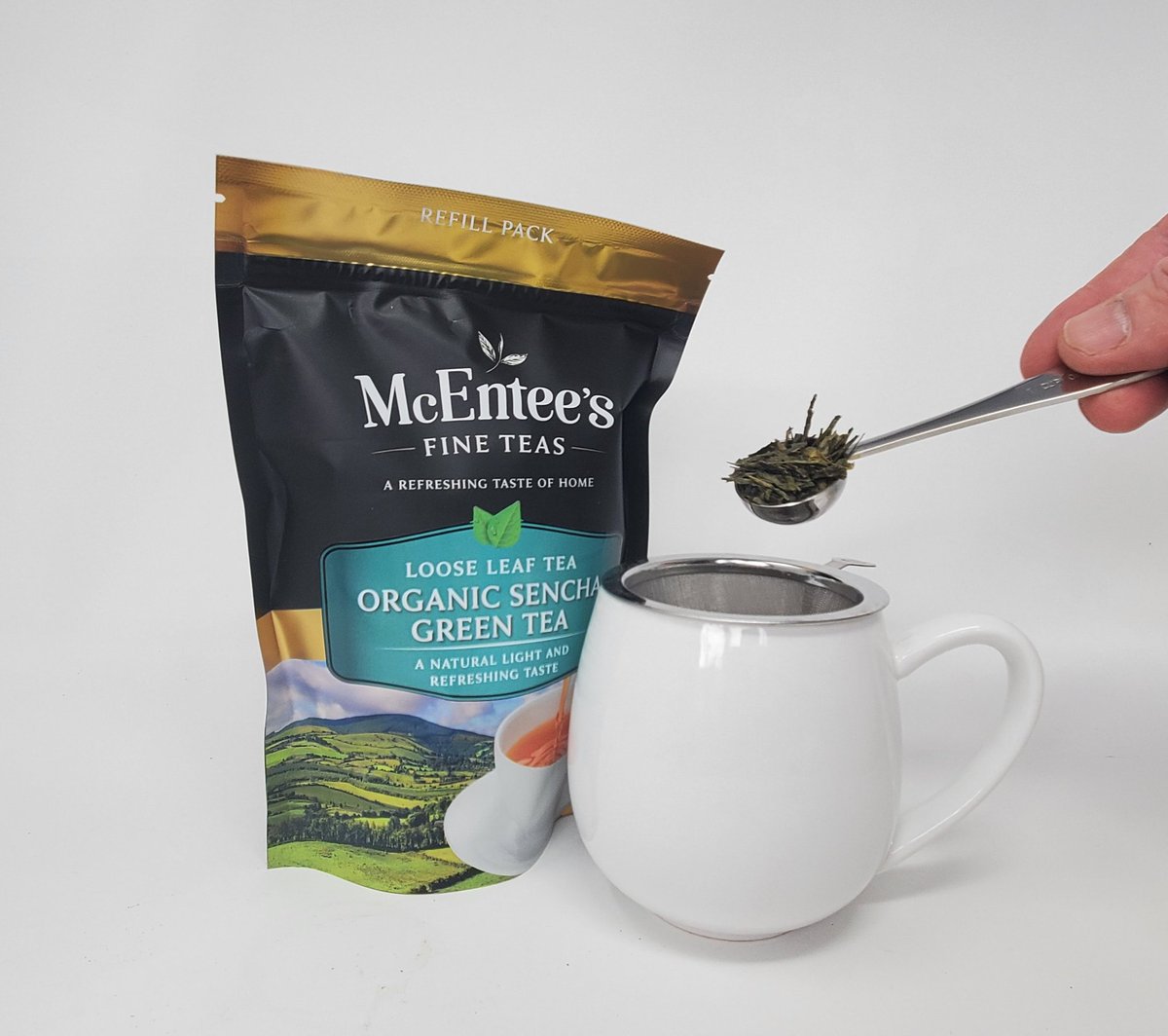 McEnteesTea's tweet photo. Enjoying our deliciously refreshing Organic Sencha Green loose Tea this Sunday morning.
#Greentea #senchatea #shoplocal #loosetea #plasticfree #SundayMorning https://t.co/t32Zizjsc1