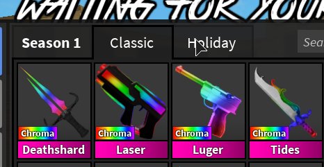 Roblox Mm2 chroma laser