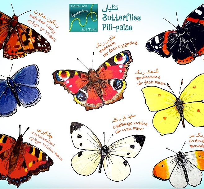 ArtGrangetown's tweet image. Free drop in butterfly workshop @Grange_Pavilion on 5 June with @TheCardiffStory
 Make your own unique butterfly to add to our community art installation of a butterfly sanctuary for the Grangetown Zoo. 
Suitable for adults and children of all ages
No ticket required