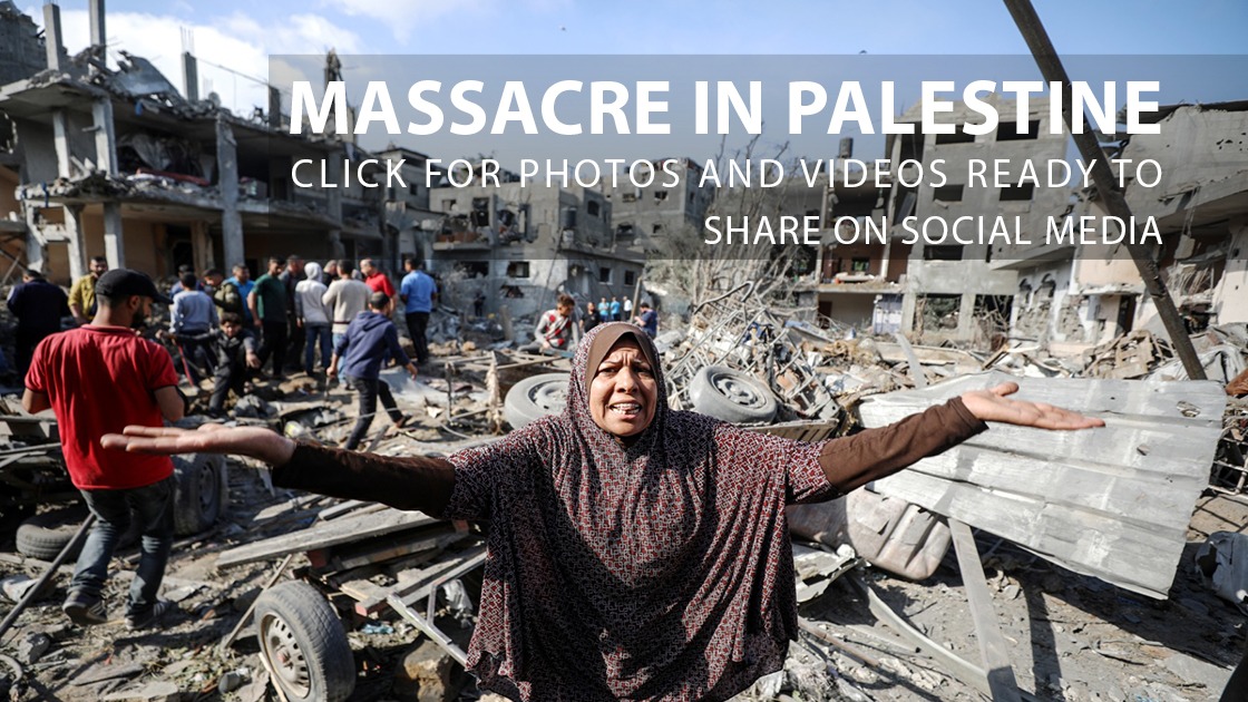 Palestine Under Attack

You can use Anadolu Agency photos and videos on social media to spread the word about Israel’s inhuman attacks on Palestinians. Photo and video links:

aa.com.tr/en/fcpvg/Photo…