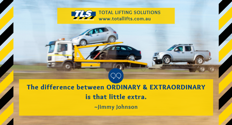 argardiner00's tweet photo. “The difference between ORDINARY &amp; EXTRAORDINARY is that little extra.”
 ~Jimmy Johnson

#totalliftingsolutions #liftingsolutions https://t.co/1hAYxikFn8