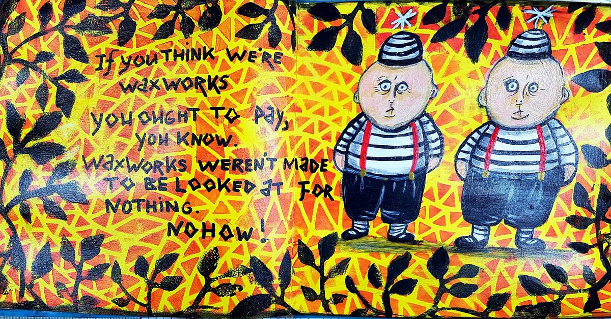 youtu.be/N2GDyBytj6c
#Wonderland #tweedles #artjournal