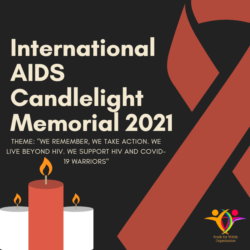 YouthforYOUthO1's tweet photo. The YYO joins the celebration of the International AIDS Candellight Memorial 2021, as we remember the life of our siblings who have passed due to AIDS-related complications. Together with our advocates and PLHIV, we will continue our cause.
#WeAreYouthForYOUth https://t.co/74HeMF1a82