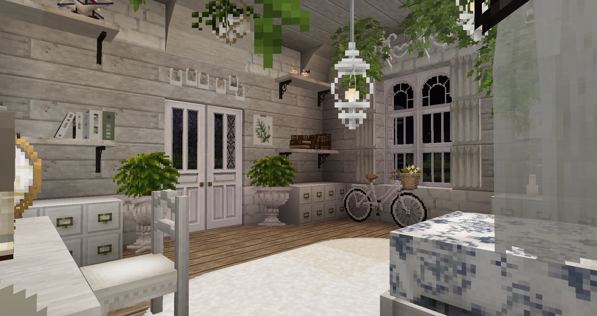 Pearlescentmoon 在twitter 上 Decided To Try Out The Cocricot Minecraft Mod For The First Time And Experimented With The Blocks By Making This Quick Lil Bedroom Interior Seems Super Neat