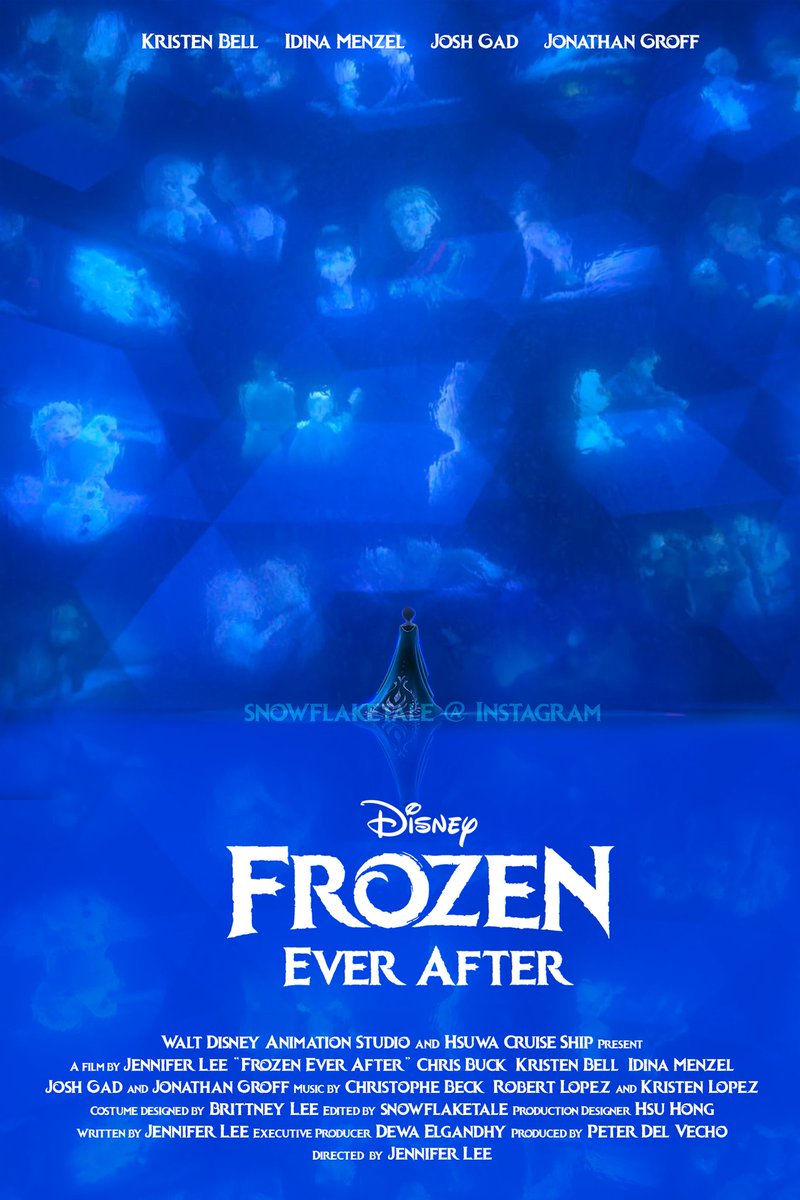 snowflaketale's tweet photo. Frozen Ever After poster❄
I've seen some people asked about are these posters real, the answer is all these are fanmade, made by me.
Strictly repost, or I'll kindly report you, thank you.
#disneyfrozen #frozen #frozenii #disneyfrozenII #anna #ahtohallan #frozenedits https://t.co/prF8az9zYq