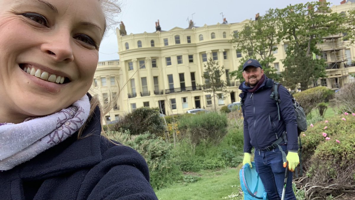 We’ve braved the weather today to join the #MillionMileClean. Brunswick Square and the Lawns are now a bit tidier again.