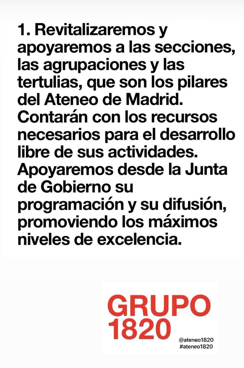 Nuestras propuestas #ateneo1820 #grupo1820 #encenderlaluz