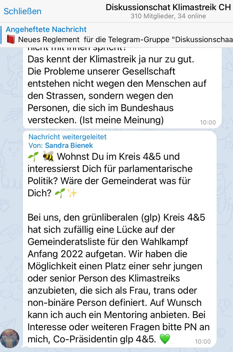 Ich liebe frauen telegram Bewusst Sein