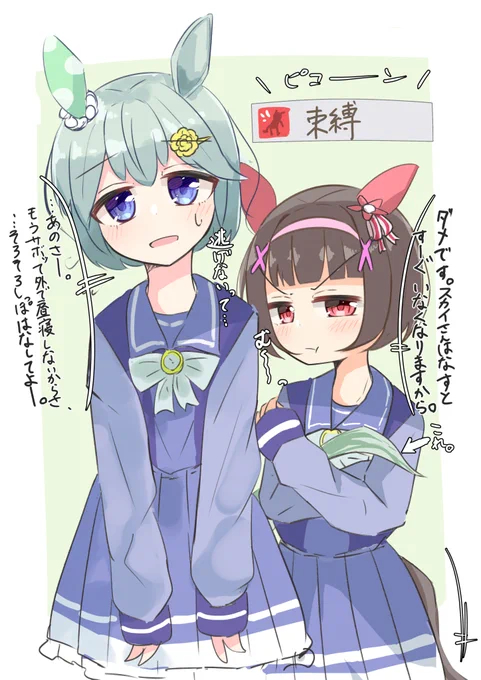 セイウンスカイとニシノフラワー #ウマ娘