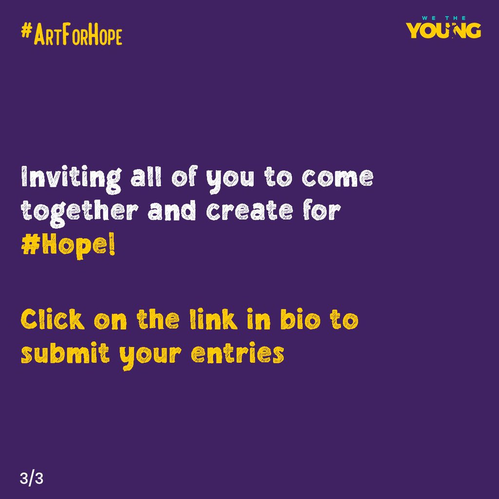 Launching #ArtForHope our campaign to reignite hope in humanity! Hope you all take part and help someone smile through your art! #Trending #WeTheYoung #SonuSood
