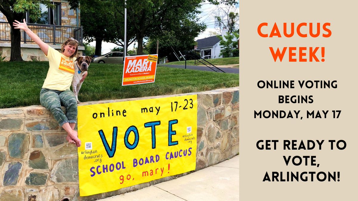 MaryKaderaVA's tweet photo. Let the countdown begin! Make a plan to vote in the School Board Caucus, Arlingtonians: https://t.co/l2R9Y4TN1X https://t.co/TMrf83d4Ma