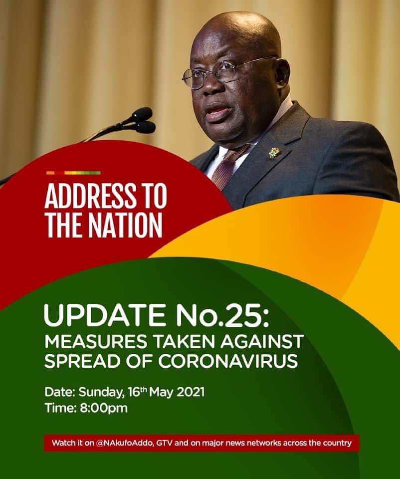 NAkufoAddo's tweet image. #FellowGhanaians | Update no. 25 | Tonight at 8pm