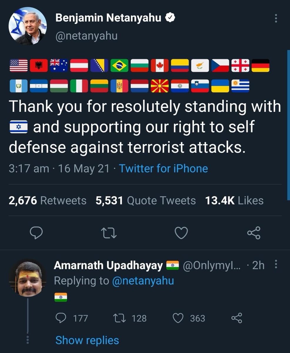 This is your standard indians lol he doesn’t even bother to put indian flag @PMOIndia #IsraelTerrorist #IndiaNeedsOxygen #IndiaStandWithIsrael