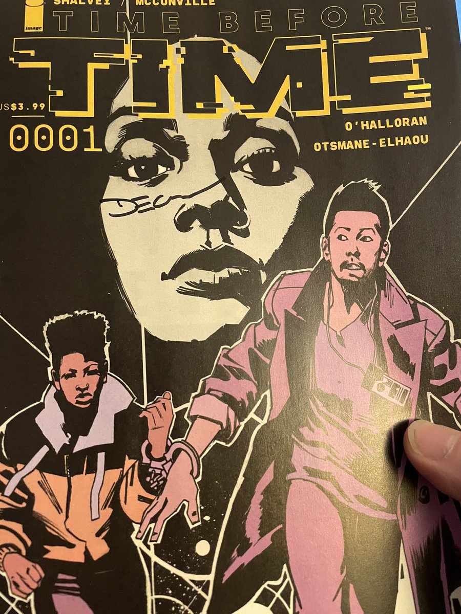 Pleasantly surprised to see <a href="/declanshalvey/">Declan Shalvey</a> had signed my mail order copy of #timebeforetime from <a href="/TheBigBang_/">Big Bang Comics</a> Great read too. Thanks guys 🤩