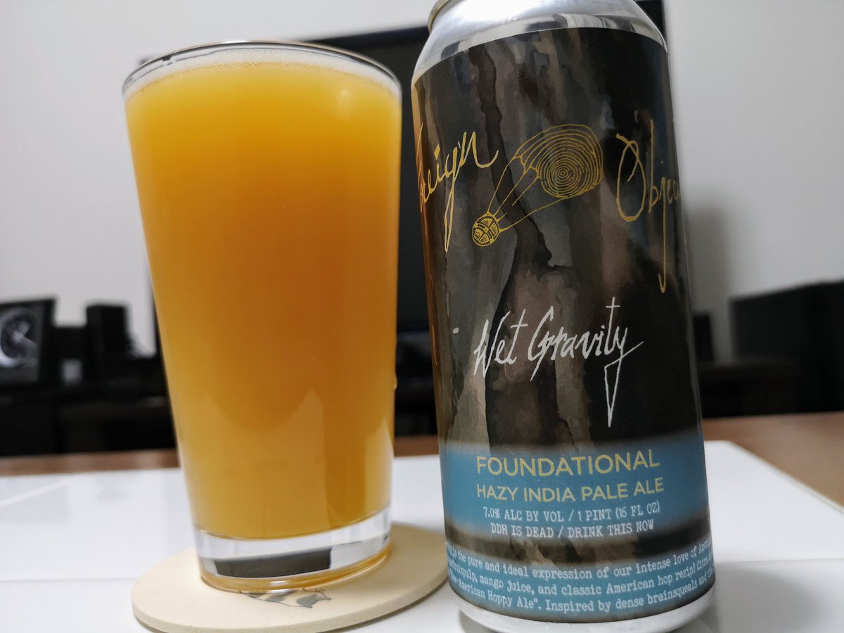 beer_3ne's tweet image. Foreign Objects / Wet Gravity

グレフル感のある甘酸っぱさ。
飲み終わりは果皮をかじったような苦味も。
すごい再現度！

#クラフトビール #foreignobjects