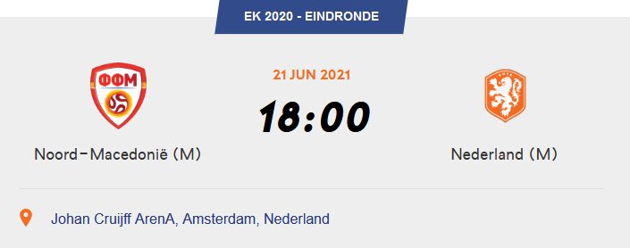 #Matchday #NMANED #Oranje #GroepC #Euro2020 #EK2021