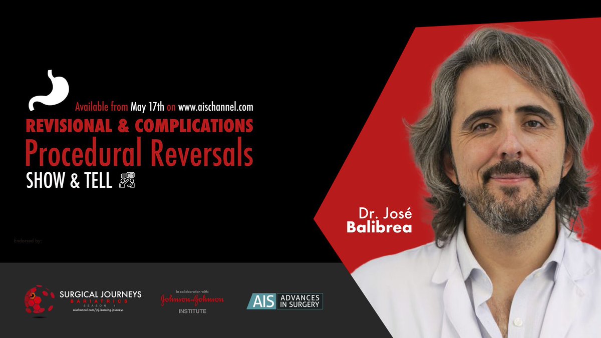 Jose M. Balibrea MD, PhD, FACS (@balibreajose) on Twitter photo This week <a href="/AISChannel/">AIS Channel</a> we will be discussing some technical aspects of the devices we use in revisional bariatric surgery #BSJ2021 @JNJInstitute 🌍 aischannel.com/jnj-learning-j… #BariatricSurgery This week <a href="/AISChannel/">AIS Channel</a> we will be discussing some technical aspects of the devices we use in revisional bariatric surgery #BSJ2021 @JNJInstitute 🌍 aischannel.com/jnj-learning-j… #BariatricSurgery