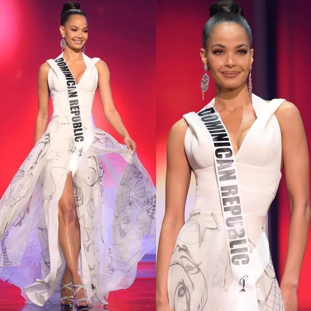 Manuel Infante El Vestido De Gala Que Uso Nuestra Hermosa Miss Republica Dominicana Tiene Un Gran Mensaje Y Es Que Fue Pintado Por Ninos Que Padecen De Sindrome De Down