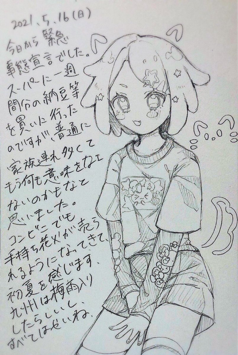 #ポスカ日記2021
なにもわからん 