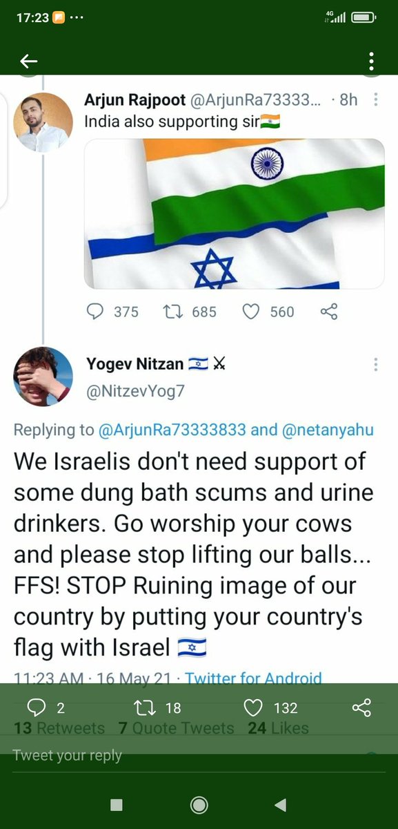 Hashim24325219's tweet photo. @mervinJeyamani @pedoqpop @netanyahu 🤡 India 🤣 https://t.co/sEeDbXQ7aH