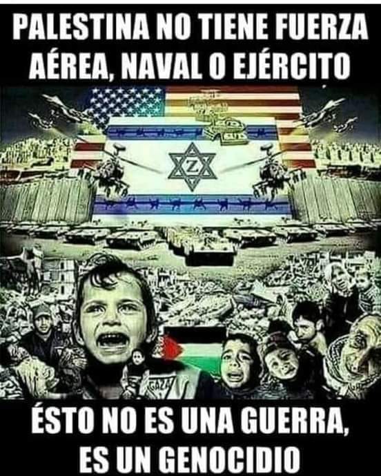 Que triste que los israelitas ataquen a los palestinos que fueron quienes les ofrecieron parte de su territorio pues no tenían tierra. Los quieren sacar de su propia tierra. Ah y claro apoyados con armas de Estados Unidos.