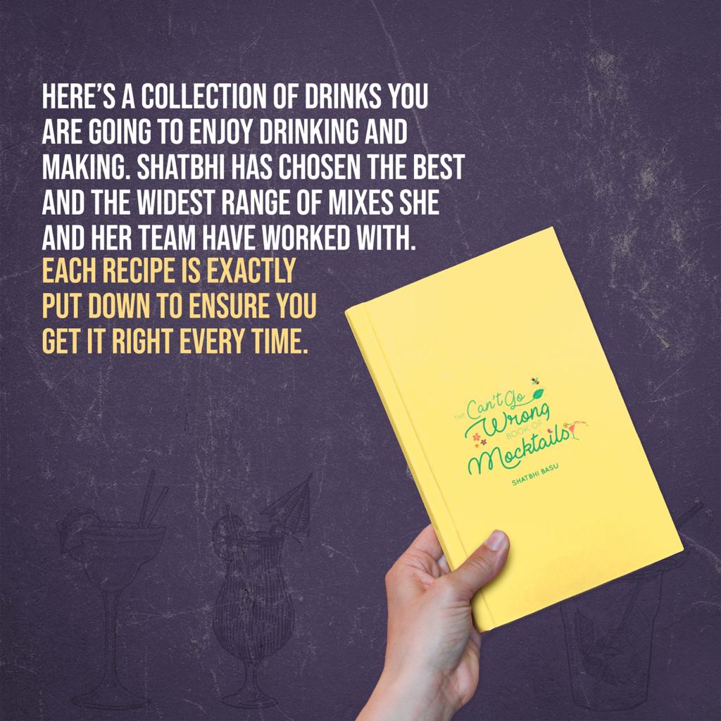 Explore the wide world on non-alcoholic drinks with <a href="/shatbhi/">Shatbhi Basu</a> in her book 'The Can't Go Wrong Book of Mocktails'🍹The perfect summer time companion ☀️