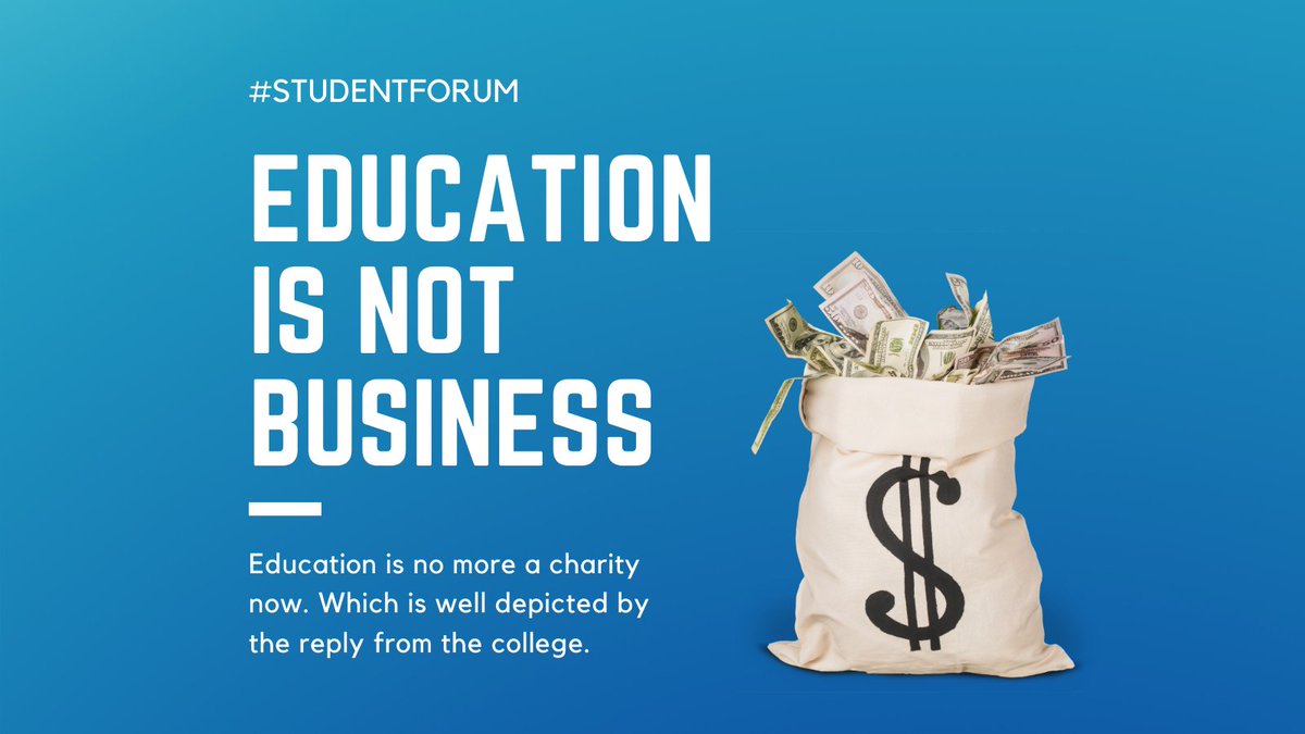Under the #constituion of India, #education is termed as charity! But this is not the case anymore. They have become business giants and still looting people in times of pandemic.

#studentforum #iihmstudentforum #iihm #iihmbest3years <a href="/IIHMHOTELSCHOOL/">IIHM</a>  <a href="/subornobose/">Dr. Suborno Bose</a>