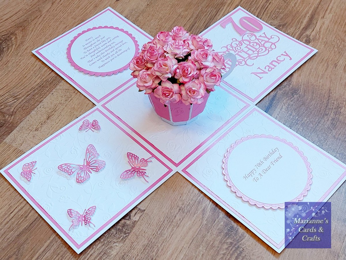 MazCards's tweet photo. 70 years young...

This Exploding Box Birthday Card features the cup of flowers as the centre design and butterflies on one of the side panels.

Specially commissioned for a special birthday 🎂

#handmadecards
#crafting
#supportlocalbusiness
#exploreyourcumnock https://t.co/9DynayOgl3