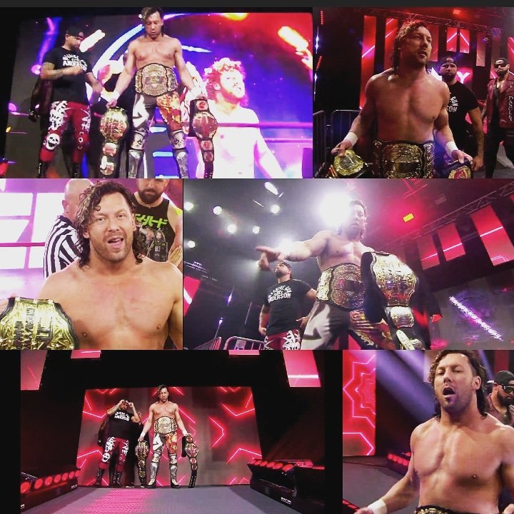 1WingedElite's tweet photo. The Elite 🤍👆💫 #4444Life #TheElite #BeltCollector #DaddyDangly #TheMachineGun #UnderSiege @IMPACTWRESTLING https://t.co/1h9z7Qb6ou
