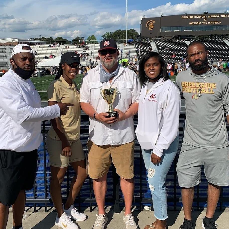 Creekside_High's tweet photo. Congratulations to the @Creekside_High Track Coaches. 3 Individual State Champions and 3rd Overall. #chsaboveandbeyond @DrTamaraCandis @parents4edu_SF @Fpollock_jr @FultonCoSchools @SeminolesTrack @Creekside_Tribe https://t.co/L3JxvVx1eE