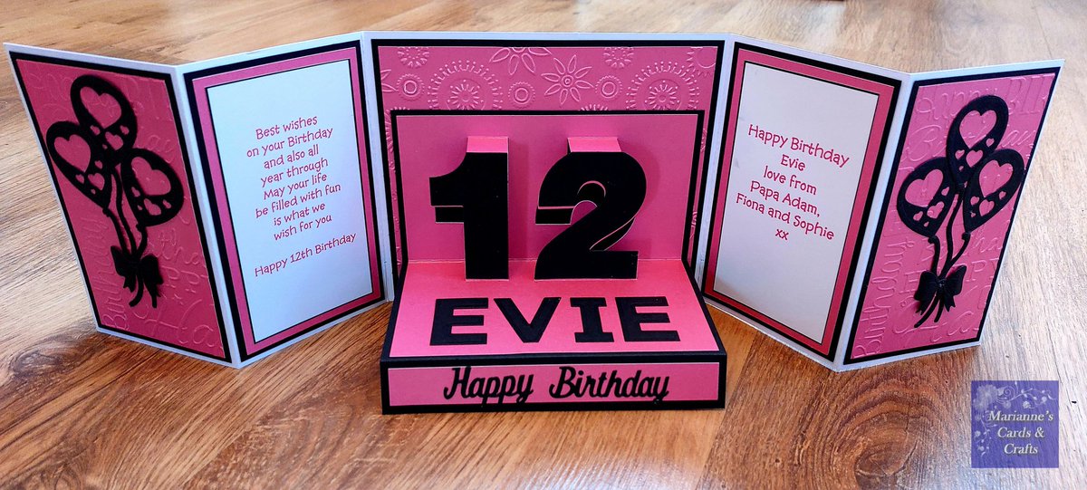 MazCards's tweet photo. A new design for this special birthday card...

When opened, it folds out to reveal side panels containing the greeting a special message. And the centre "stage" features the pop out 3D effect number.

#handmadecards
#crafting
#supportlocalbusiness
#exploreyourcumnock https://t.co/70uzoYxNCJ