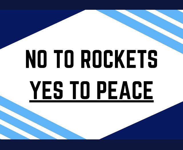 ElenaKaracharow's tweet photo. Joining the Jewish community in saying: #NoToRocketsYesToPeace https://t.co/9UFiQ8amRy