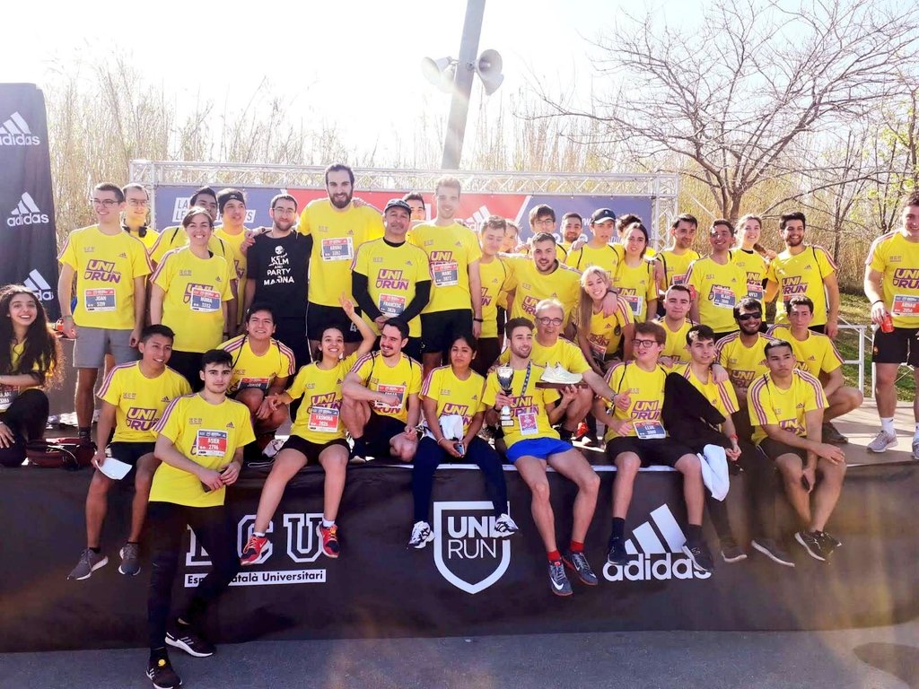 xicutorres2021's tweet photo. 🏆🙌 @la_UPC guanya per primera vegada la Cursa de les Universitats Catalanes, Unirun, en categoria absoluta. Moltes felicitats!! 
🗳️ Volem tenir també la màxima participació a les eleccions a rector!🤳Vota avui des de casa! https://t.co/ga9nvLhyTR https://t.co/7ORPPb6YKl