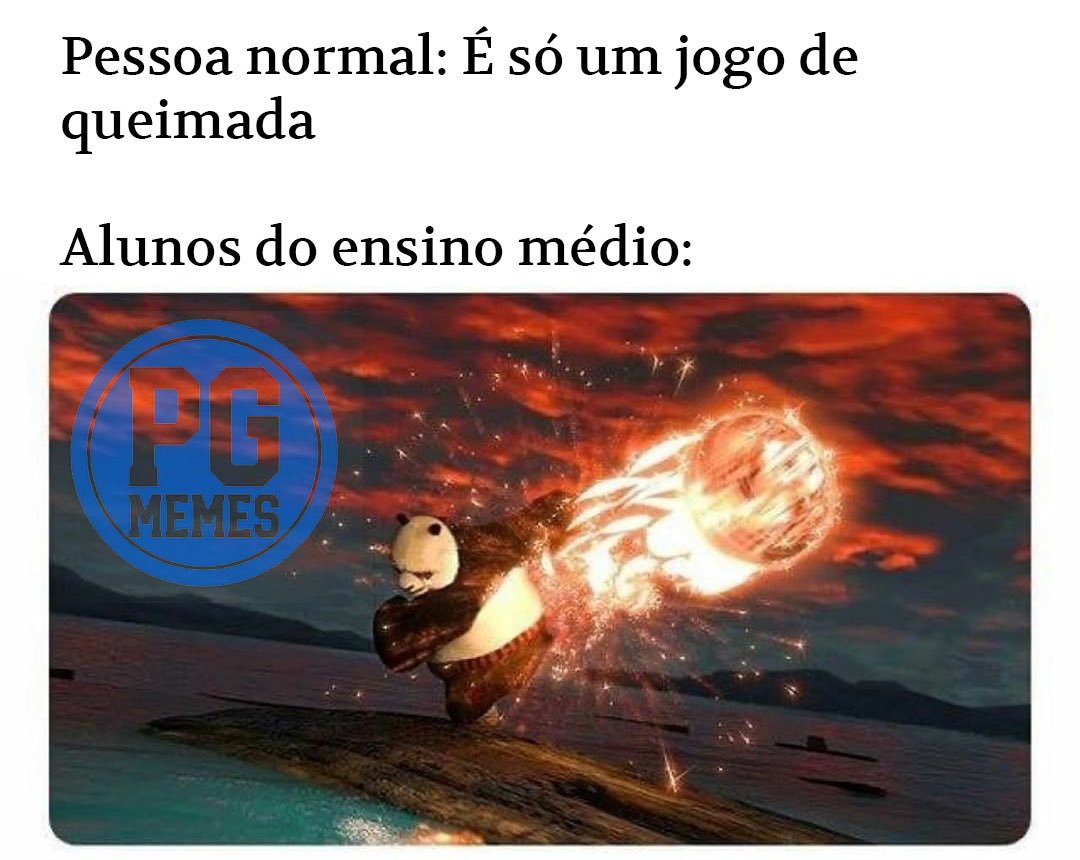 PG Memes on X: Queimada é o maior jogo do colégio #meme #memes