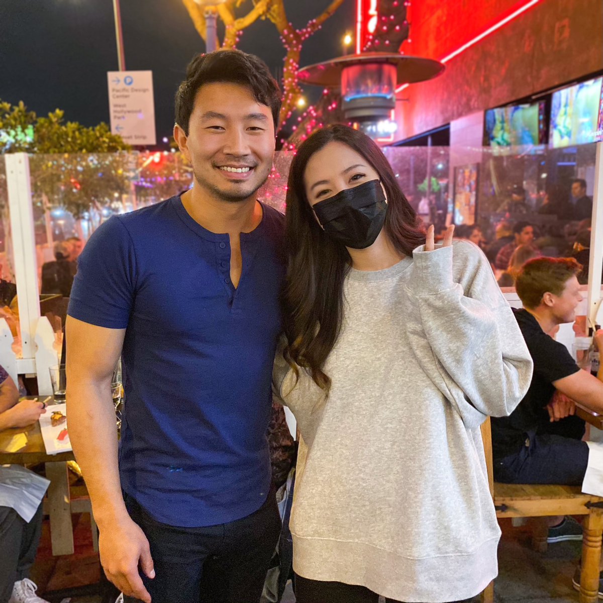 100 Thieves Content Creator Fuslie Meets Kim's Convenience and Marvel Actor Simu  Liu - EssentiallySports