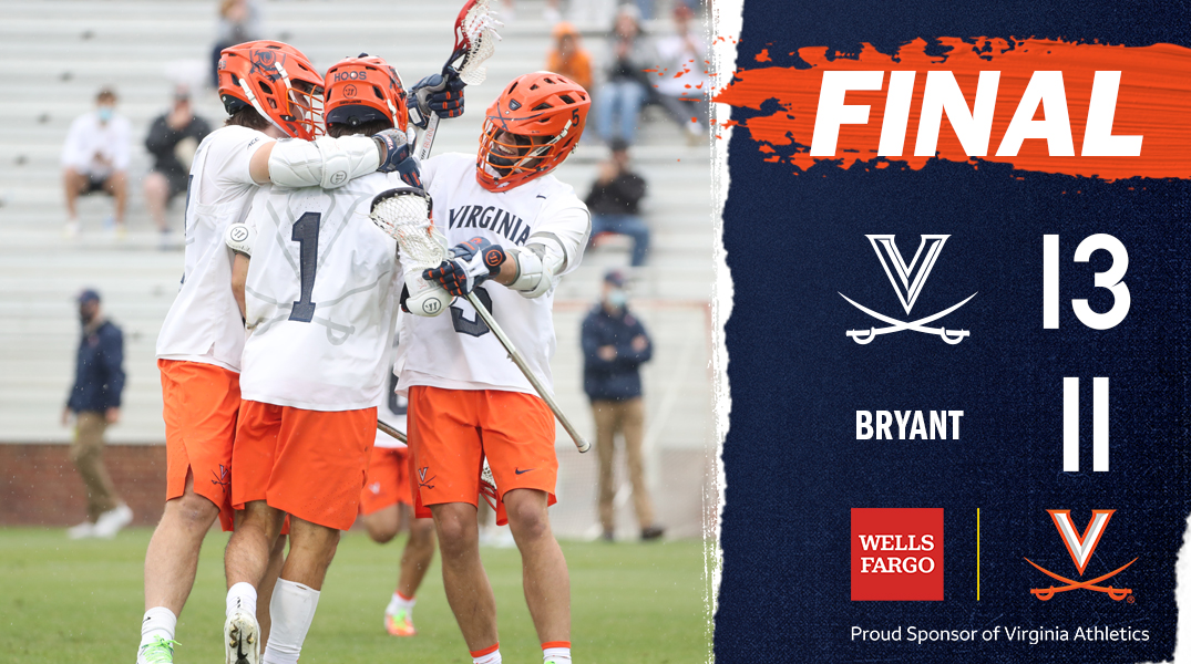 After 22 days between games, the men of Virginia outlast Bryant with a 13-11 win!

Long Island, here we come!!!

#GoHoos