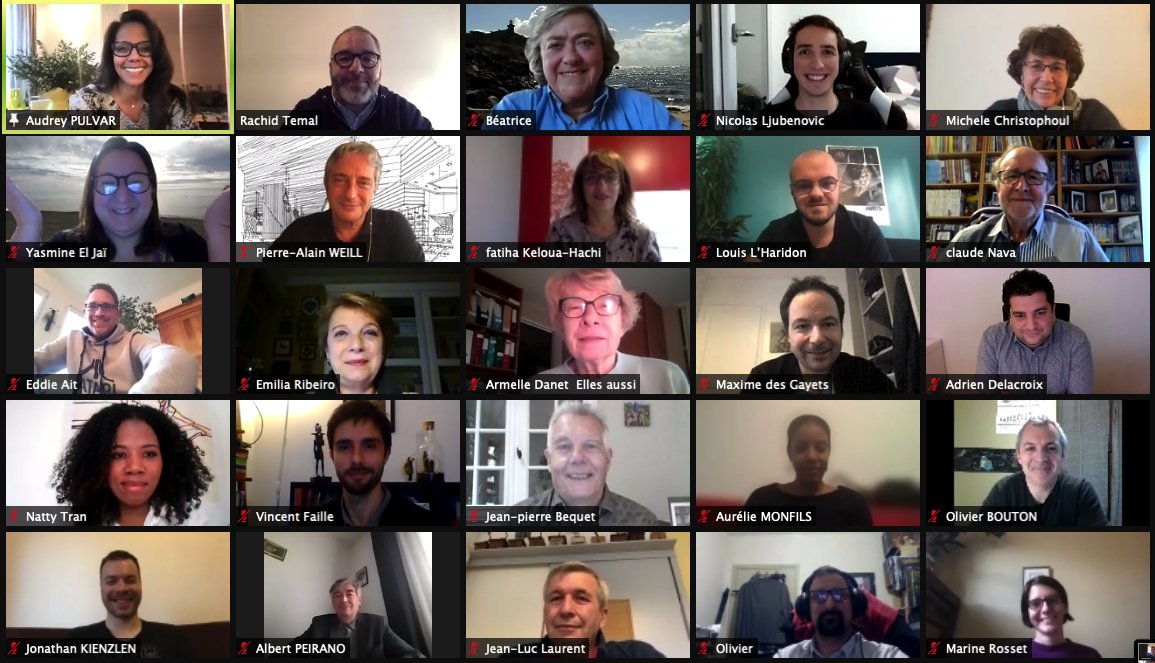 idf_encommun's tweet photo. Séminaire de travail des 225 candidats d'@idf_encommun autour de notre tête de liste @AudreyPulvar , de notre directeur de campagne @RachidTemal et de nos têtes de listes départementales: ensemble, IL EST TEMPS de changer l'Île-de-France ! https://t.co/BITAWbhwF6