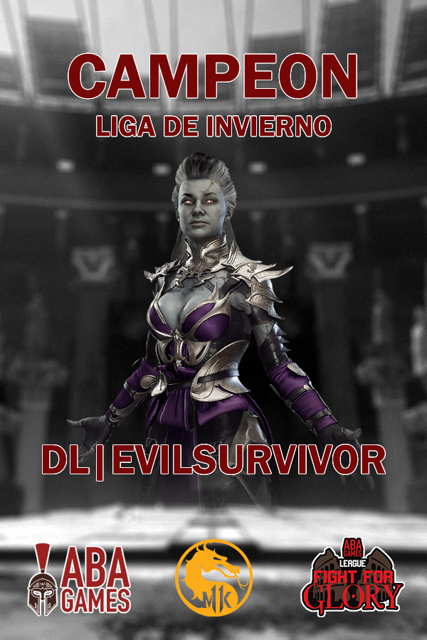 ABA_Games's tweet photo. Felicidades al Campeón de nuestra liga Fight For Glory!
#EVILSURVIVOR
Los esperamos para la nueva temporada, pronto mas detalles!
#ABAGAMES #MK11 #ELCOLISEO #ROADTOMUNERA https://t.co/iVJtgIDyUR