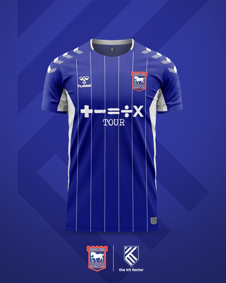 thekitfactor's tweet photo. I’ve decided to see what the three most popular @IpswichTown base designs over the years could look like in each of the big manufacturer shirt templates.
The third brand is Hummel. Those chevrons!
#itfc #ipswich #town #kits #concept #thekitfactor #new #ed #sheeran #shirt https://t.co/DVGZImb2se