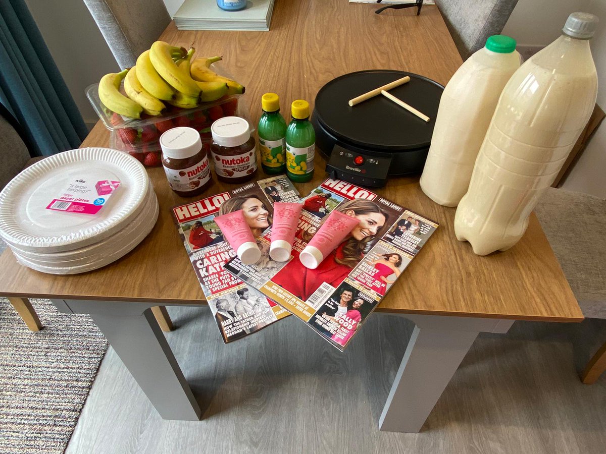 The wingman crew have been busy today preparing for tomorrow's free first class lounge for staff with pancakes and toppings, tea and coffee 

10-2 Retreat no tickets just turn up......Monday 17th May. 🛩✈🛩✈🫖☕🥞🥞🥞