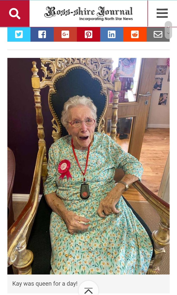 This story has made my day! Well done to Jackie the Manager at Innis Mhor for making dreams come true! #carehomenursing @WeNurses @NHSHighland @scottishcare ross-shirejournal.co.uk/news/pictures-…