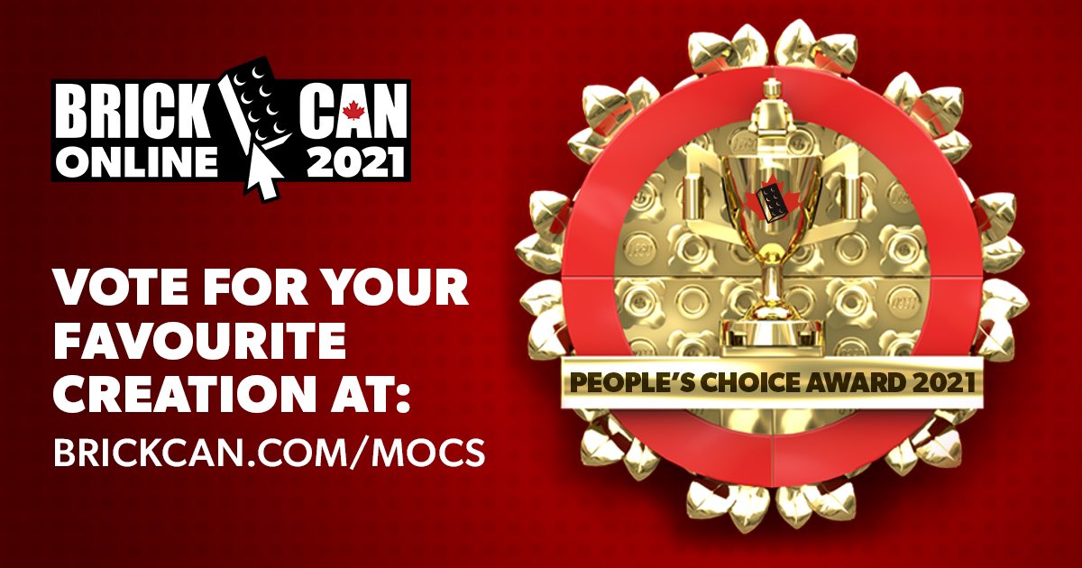 Check out BrickCan.com/mocs to see our builder creation gallery and vote to decide our People’s Choice Award winner!