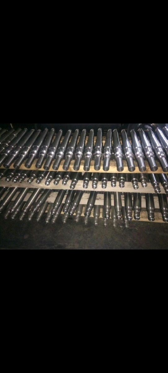 A lot of spare parts, pulp pumps.