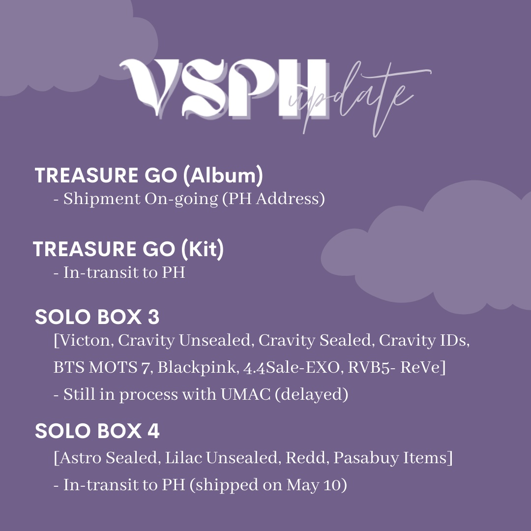 velaris_shop's tweet photo. #VSPH_Updates
As of May 16, 2021
SOLO BOX 3 - still at UMAC KR Warehouse https://t.co/vmS5cXHUNP